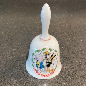 Warner Bros 1977 Looney Tunes Christmas Collector’s Bell Japan Dave Grossman